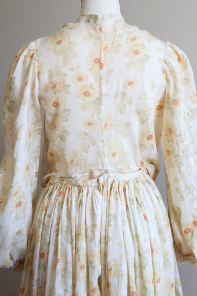 1900s Edwardian Rose Muslin Blouse