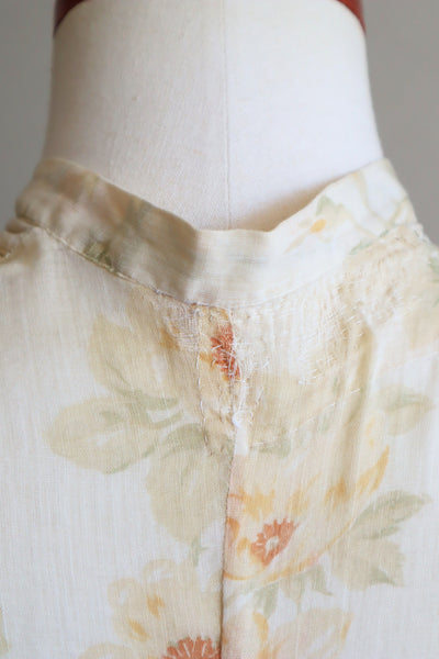 1900s Edwardian Rose Muslin Blouse