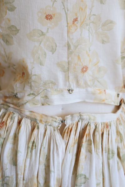 1900s Edwardian Rose Muslin Blouse