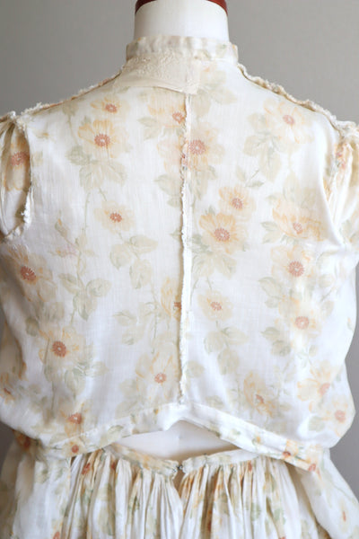 1900s Edwardian Rose Muslin Blouse