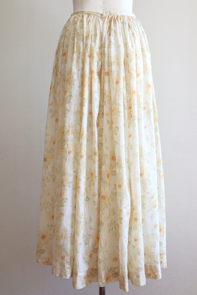 1900s Edwardian Rose Muslin Skirt