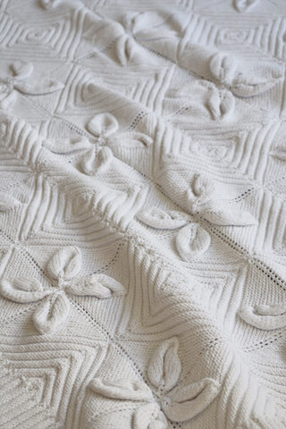 1900s Antique French Tricoter bedspread