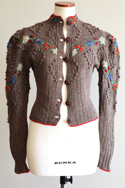 40s Hand Knit Austrian Cardigan