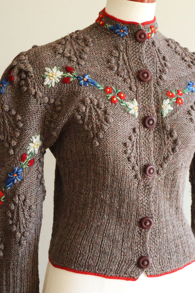 40s Hand Knit Austrian Cardigan
