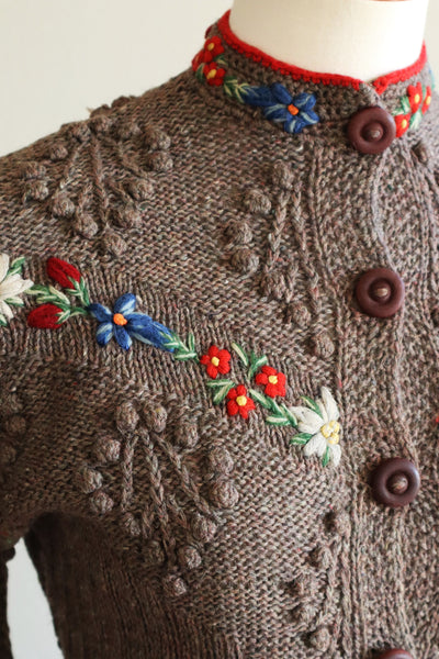 40s Hand Knit Austrian Cardigan
