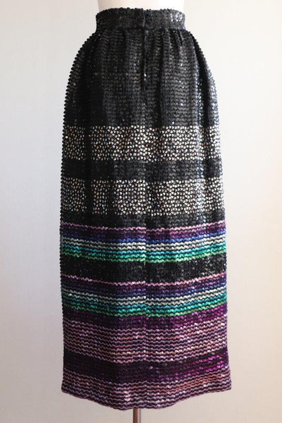80s Sequin embroidered Skirt