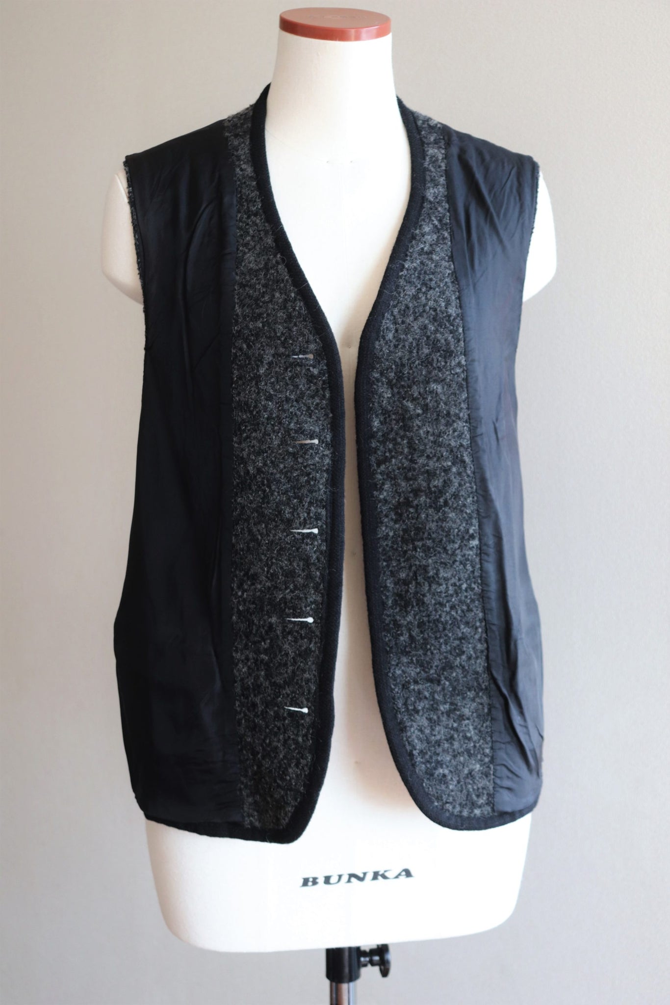 80s Vintage French Laine Wool Vest