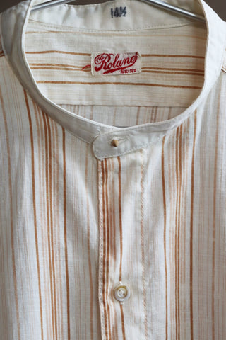 Dead Stock Edwardian Striped Cotton Blouse