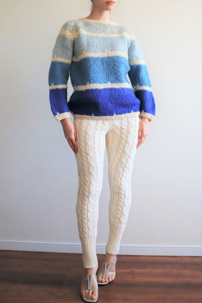 60s Blue Mohair Sweater