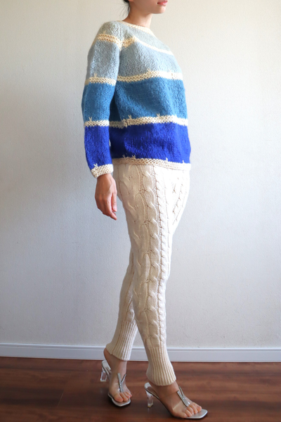 60s Blue Mohair Sweater