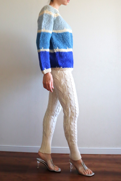 60s Blue Mohair Sweater