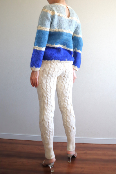 60s Blue Mohair Sweater