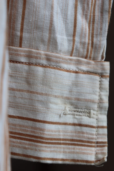 Dead Stock Edwardian Striped Cotton Blouse