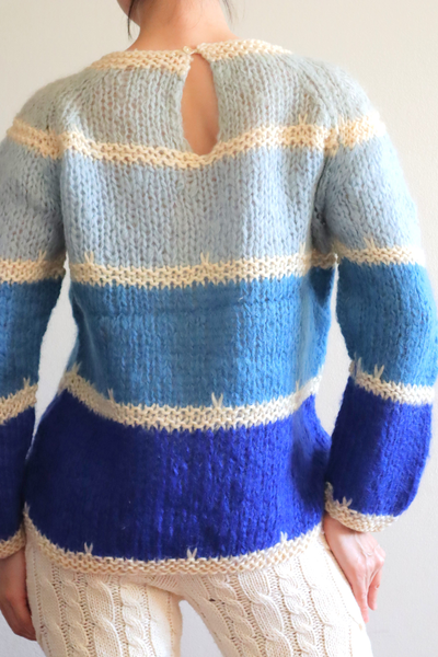 60s Blue Mohair Sweater