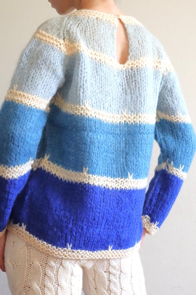 60s Blue Mohair Sweater