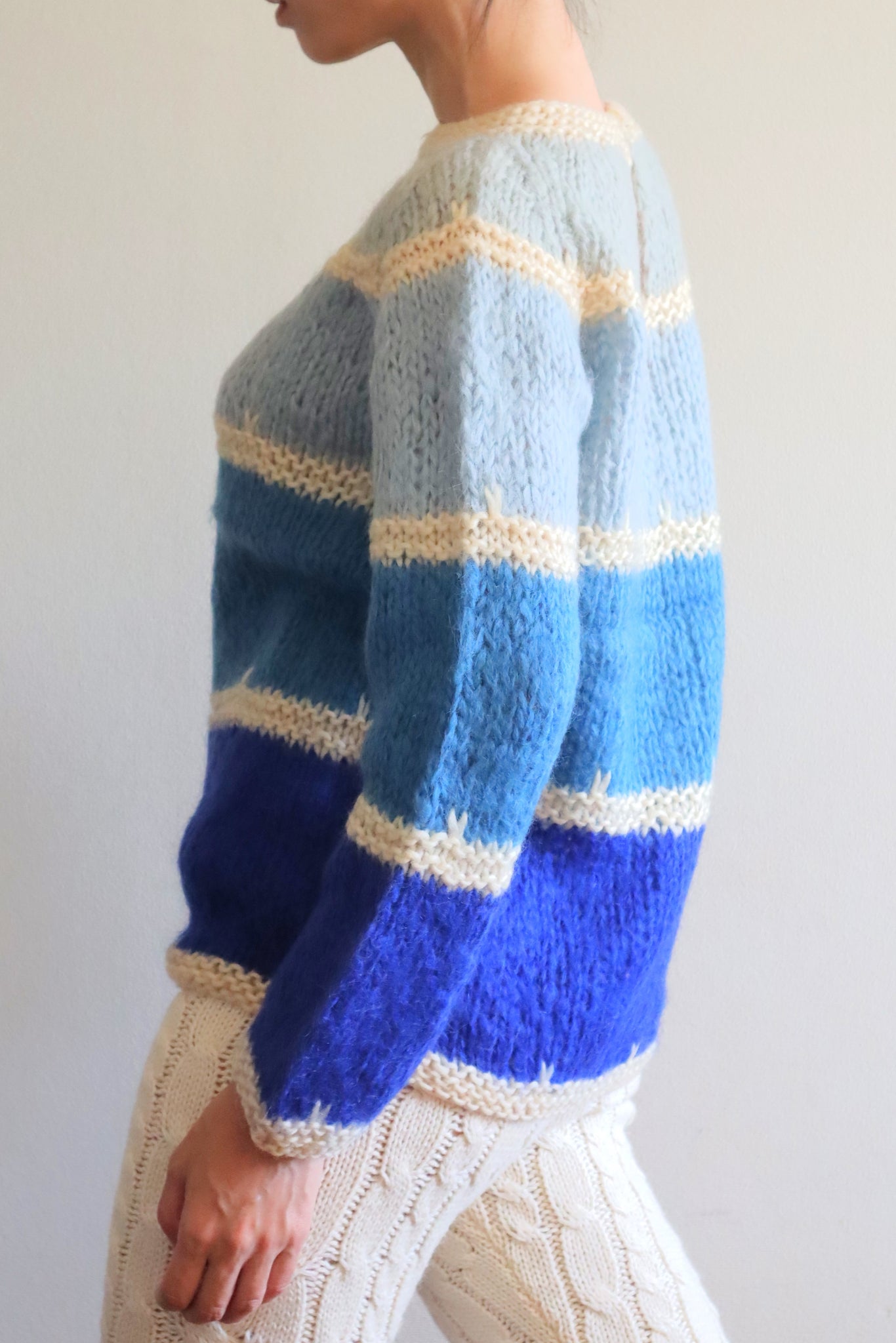 60s Blue Mohair Sweater