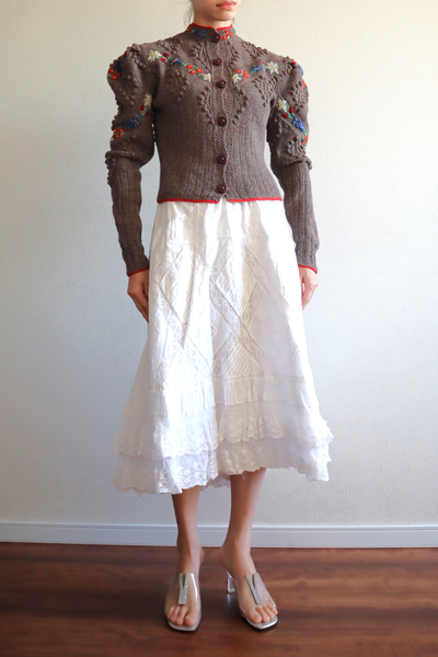 40s Hand Knit Austrian Cardigan