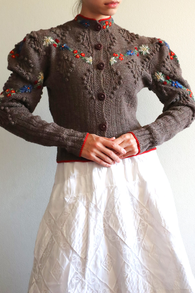 40s Hand Knit Austrian Cardigan