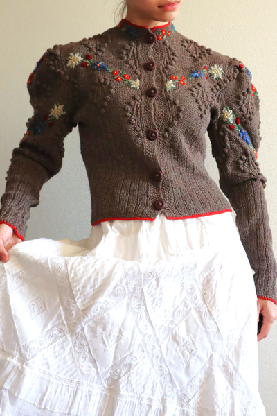 40s Hand Knit Austrian Cardigan