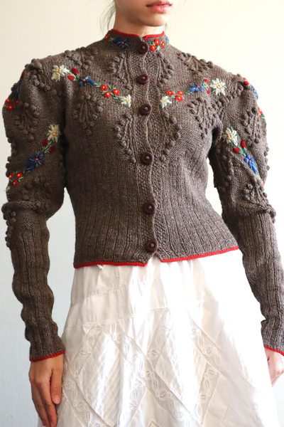 40s Hand Knit Austrian Cardigan