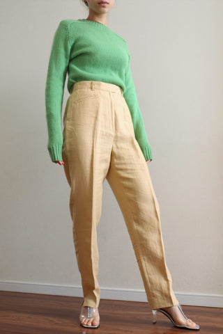 90s Linen Pants Butter Cream