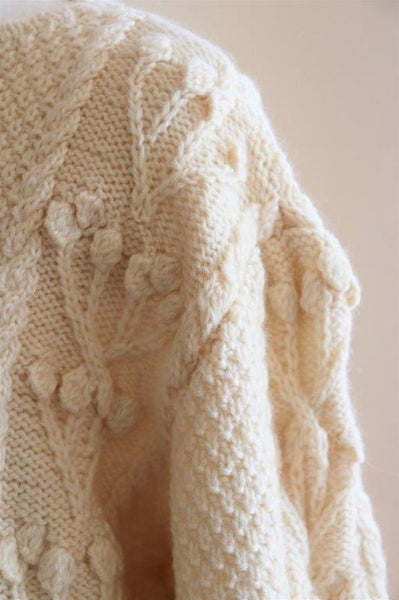 Austrian Hand Aran Knit Cardigan