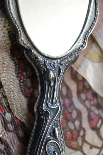 1900s Antique Hand Mirror