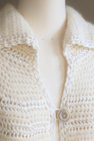 80s Gorgissima Angora Knit Long Cardigan