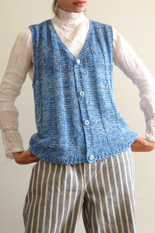 60s Hand Knit Chunky Chore Vest