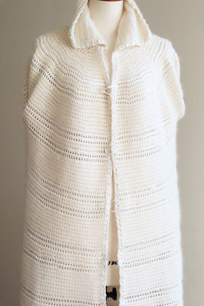 80s Gorgissima Angora Knit Long Cardigan