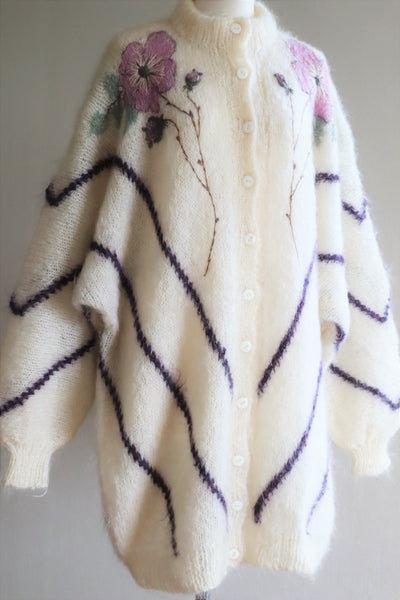 80s Mohair Long Cardigan