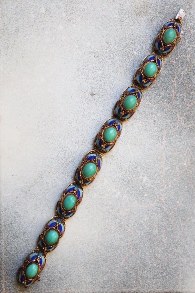 Mid 1800 Turquoise Antique Bracelet