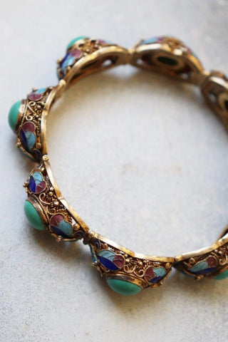 Mid 1800 Turquoise Antique Bracelet