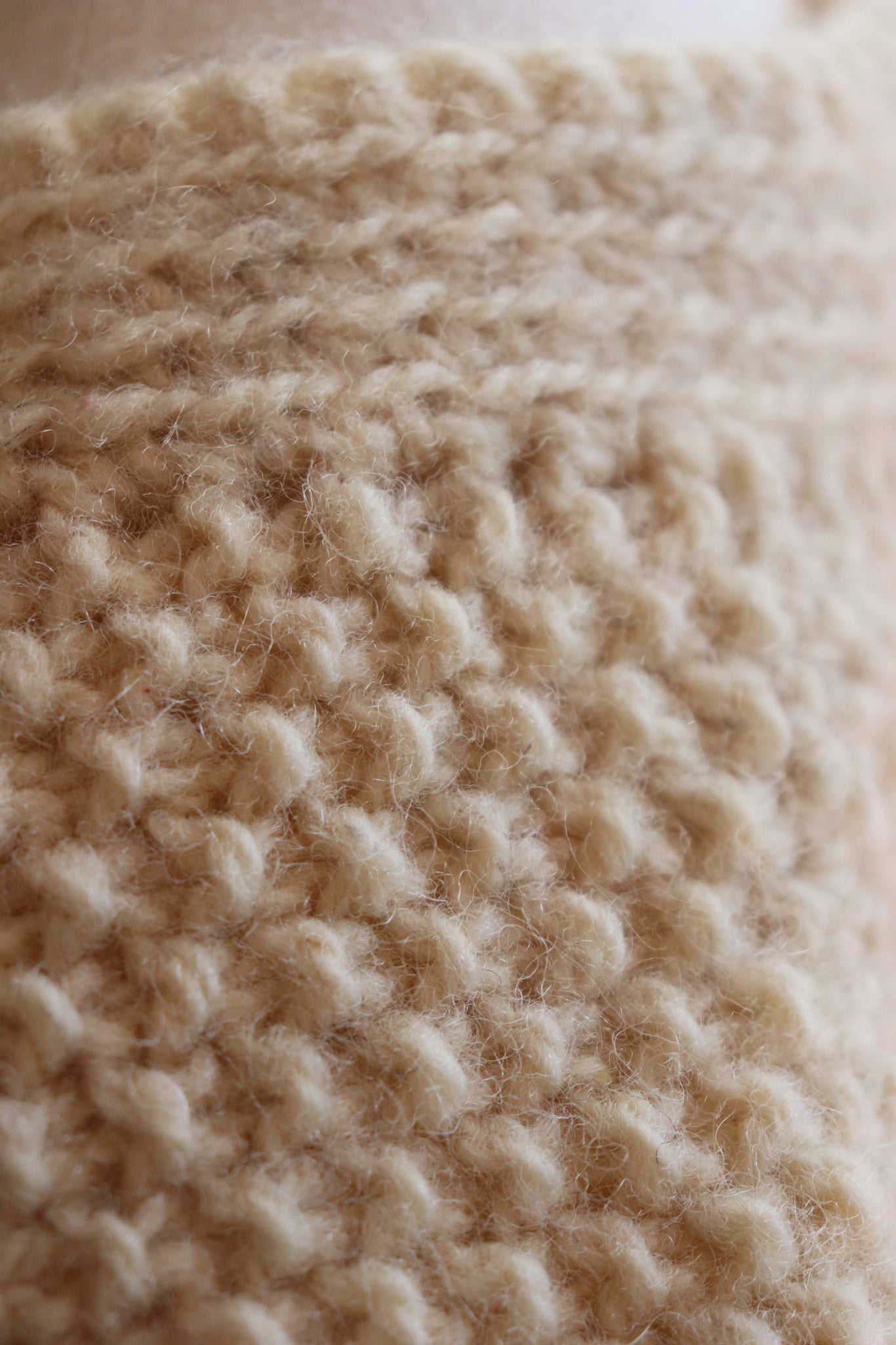 80s Hand Knit Aran Wool Vest