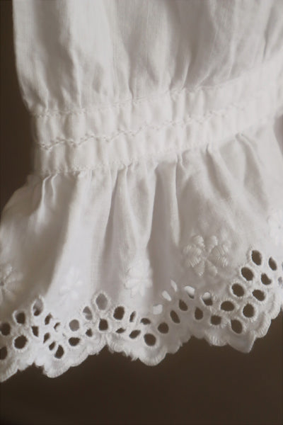 1900s Floral Cutwork Lace Blouse