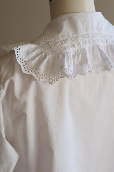 1900s Floral Cutwork Lace Blouse