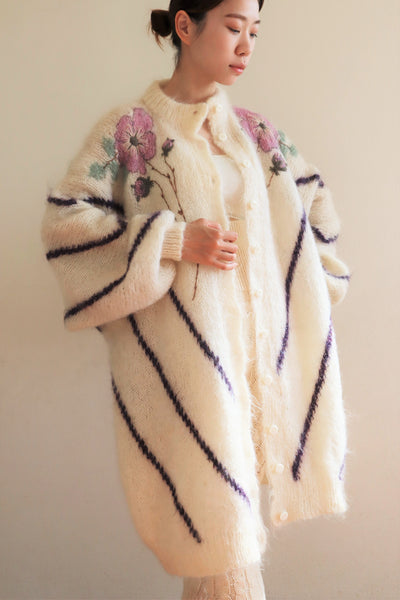 80s Mohair Long Cardigan