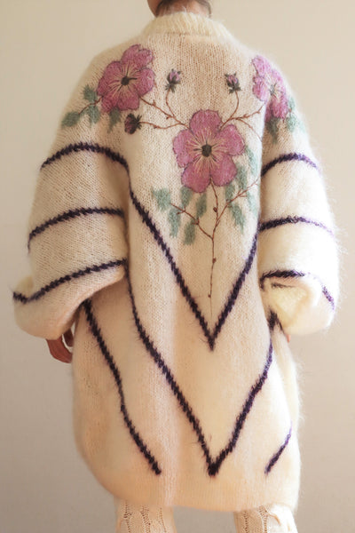 80s Mohair Long Cardigan