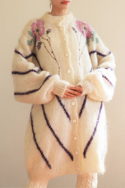 80s Mohair Long Cardigan