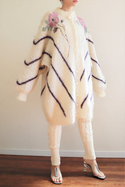 80s Mohair Long Cardigan