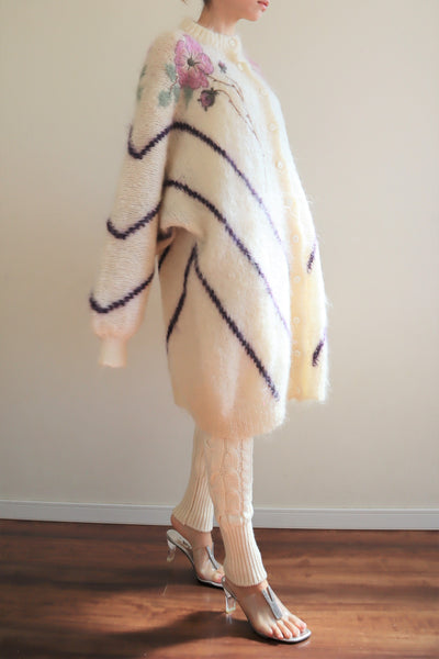 80s Mohair Long Cardigan