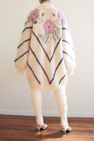 80s Mohair Long Cardigan