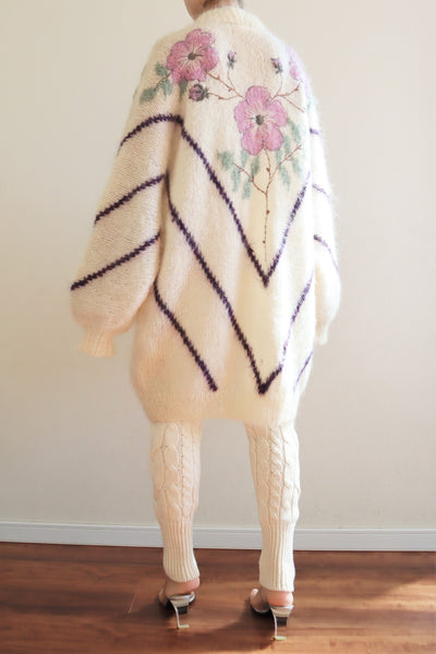 80s Mohair Long Cardigan