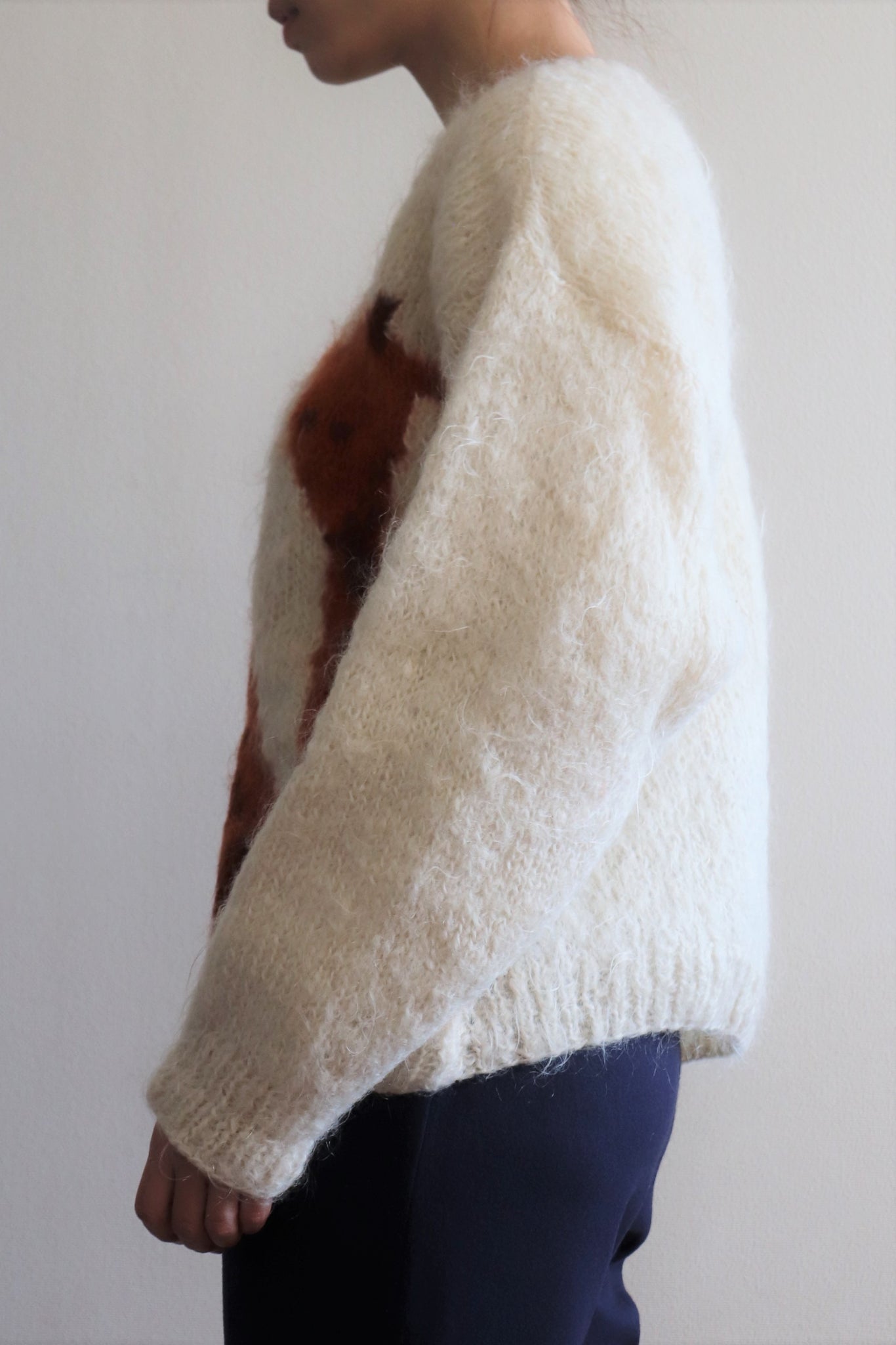 🦒Hand Knit Mohair Sweater