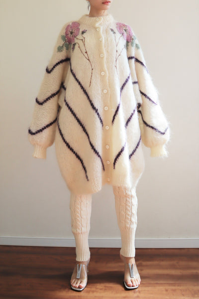 80s Mohair Long Cardigan