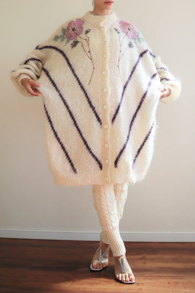 80s Mohair Long Cardigan