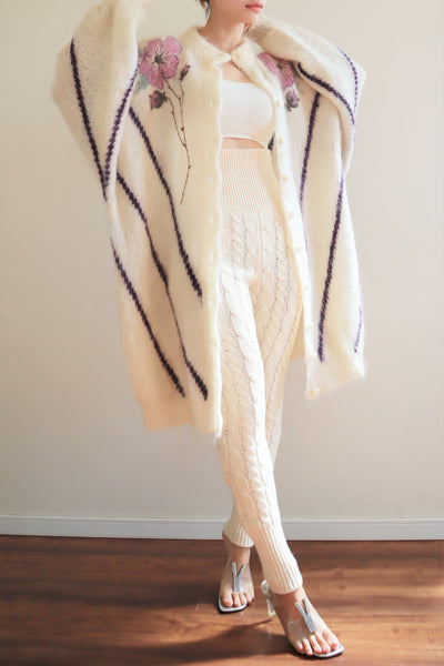 80s Mohair Long Cardigan