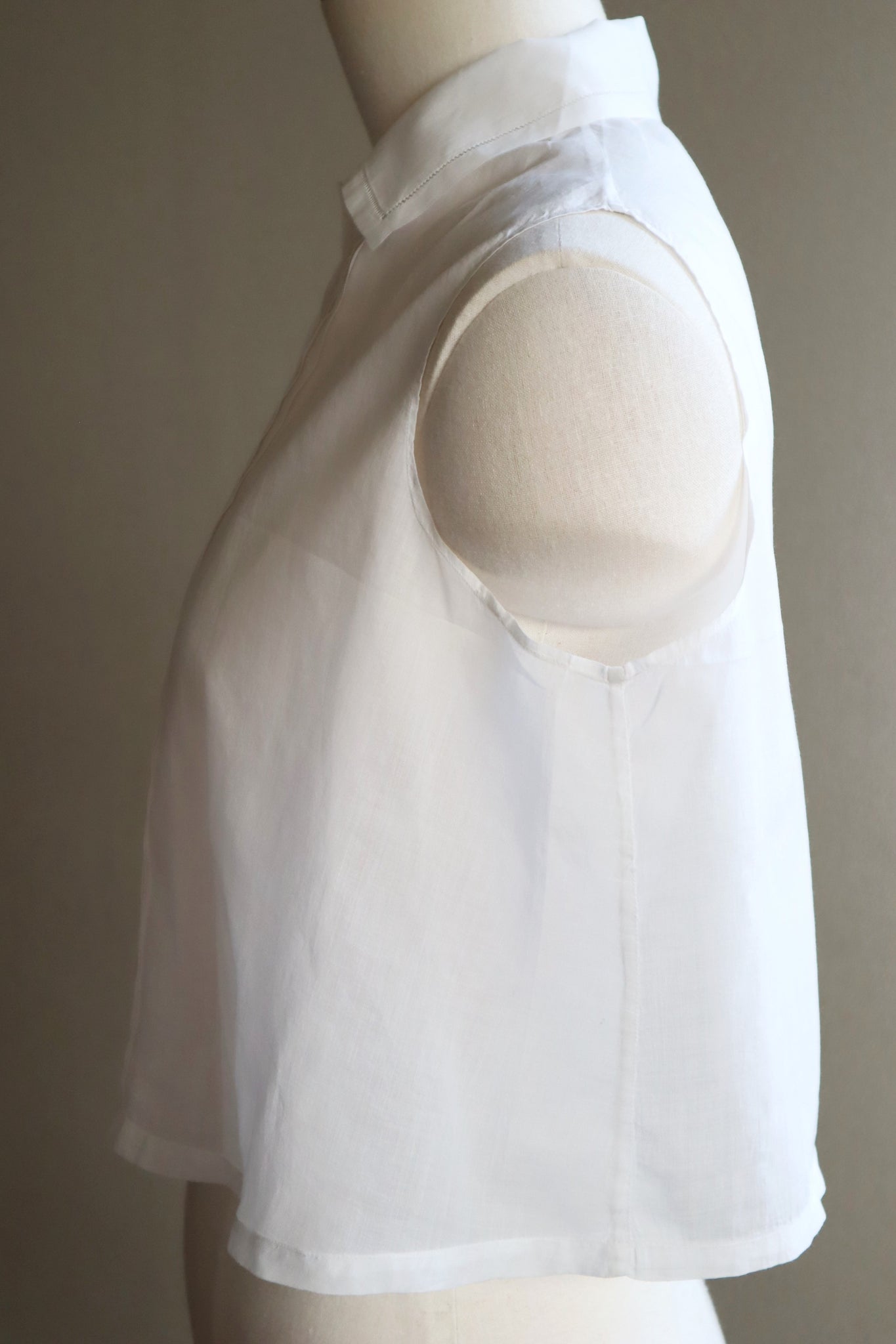 1920s Muslin Cotton Sleeveless Blouse