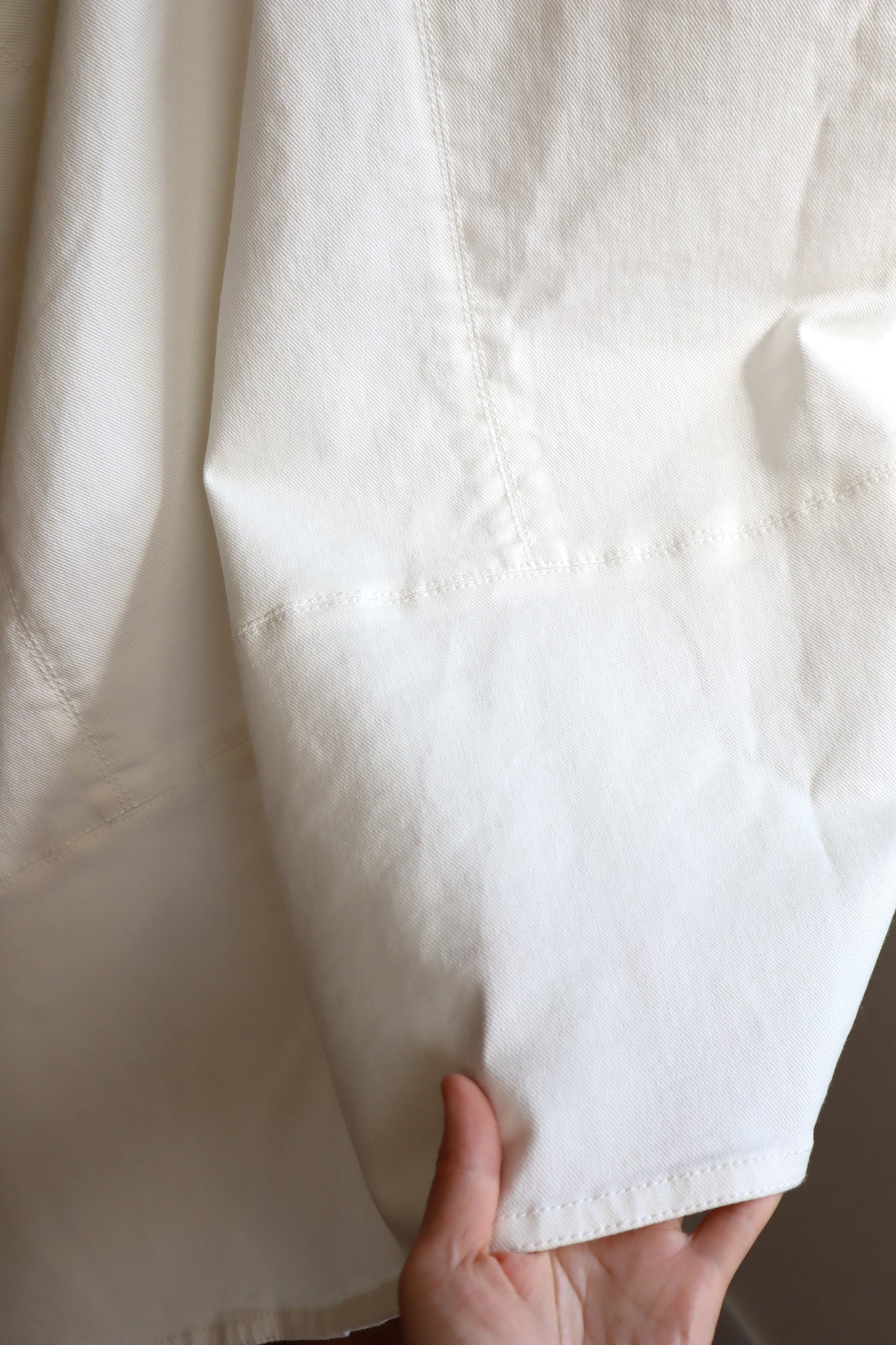 MARNI Asymmetry White Cotton Skirt