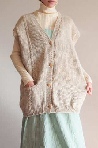 Hand Knit Wool Vest